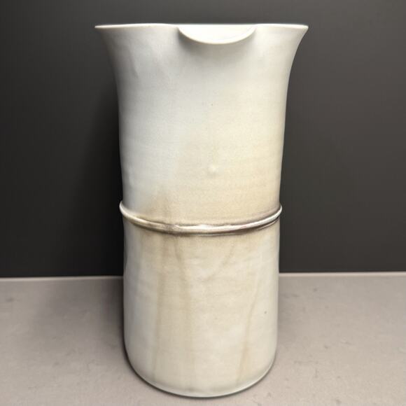 Roycroft Potters East Aurora NY Porcelain Pottery Pitcher Jug With Handle 9 1/4" - Picture 5 of 9